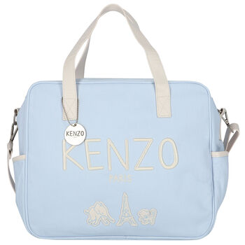 Baby Boys Blue Logo Changing Bag